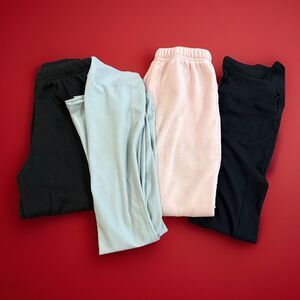 RESELLERS BUNDLE Four (4) Pairs Girls Sweatpants & Leggings Fair Used Condition
